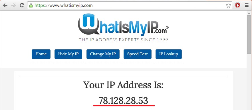 Use what is my IP in Google to find your IP address