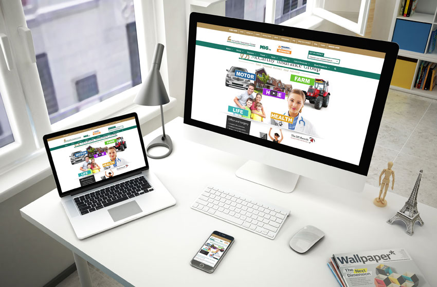 McCarthy Insurance Group website design