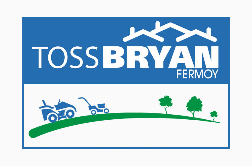 Toss Bryan Lawnmowers Logo Design