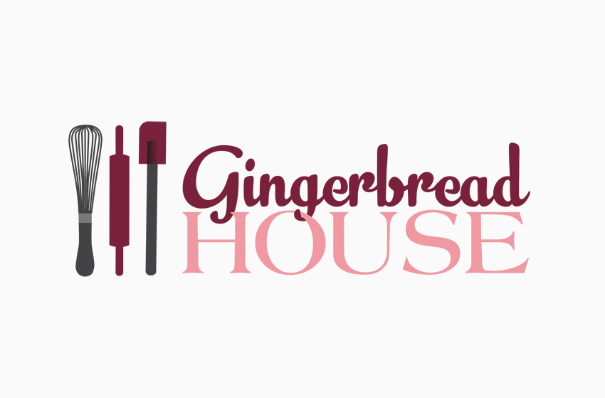Gingerbread House Logo Design