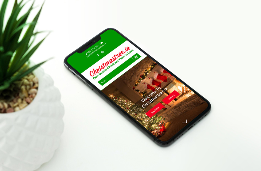 Christmas Tree website design