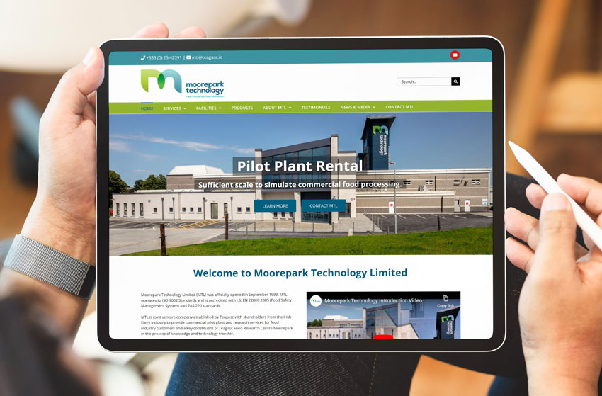 Moorepark Technology website