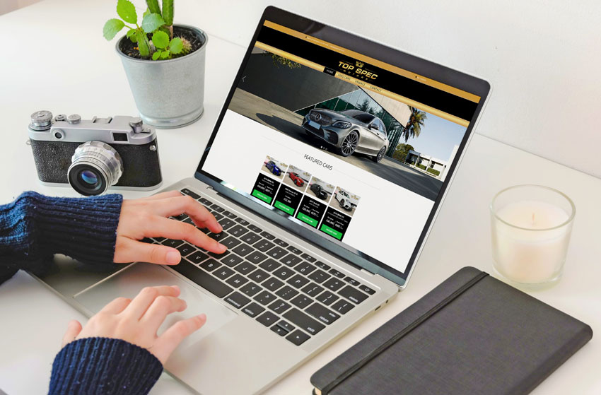 Top Spec Motors web design
