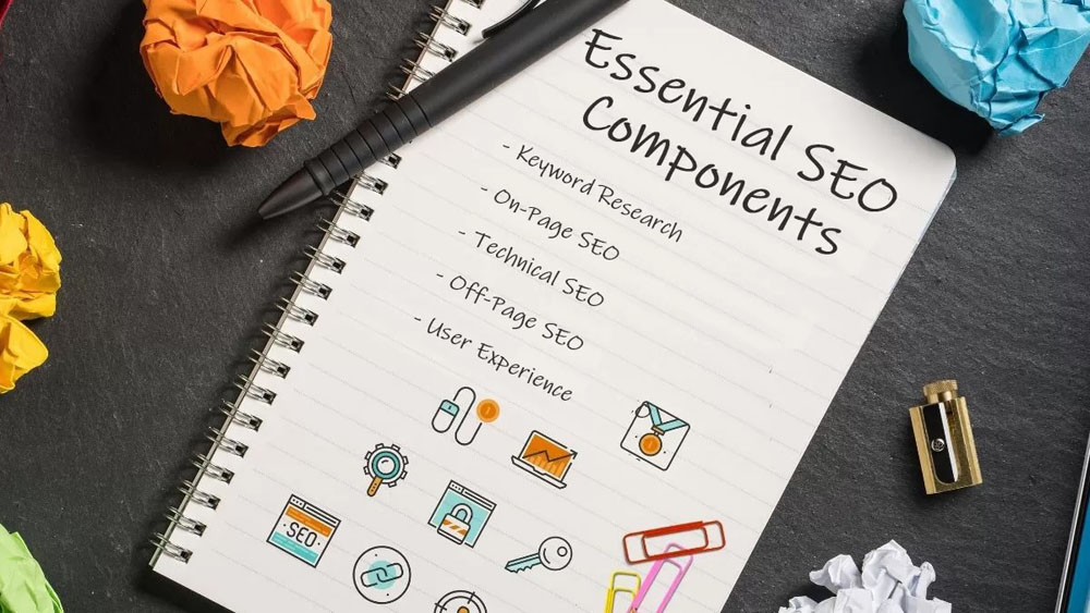 Copybook page open showing essential SEO components
