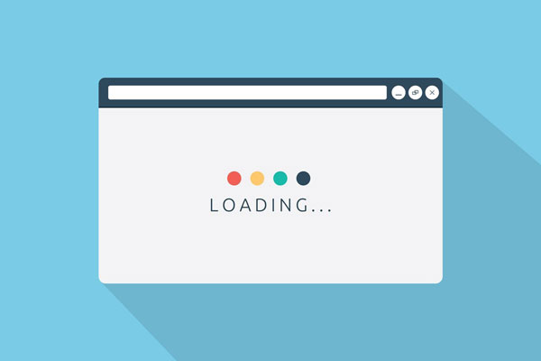 Illustration of slow website load times and needs page speed optimisation