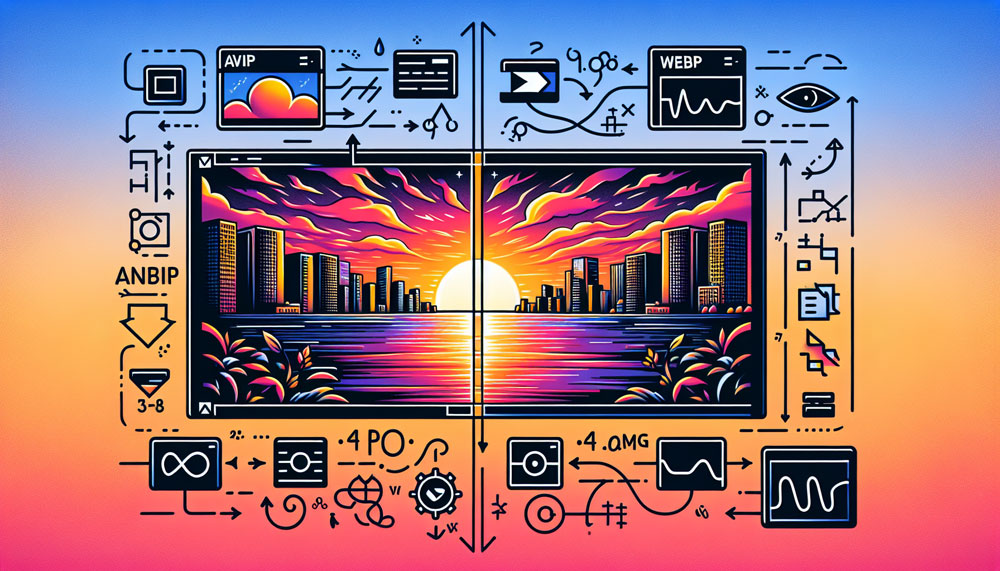 Comparison of AVIF and WebP formats