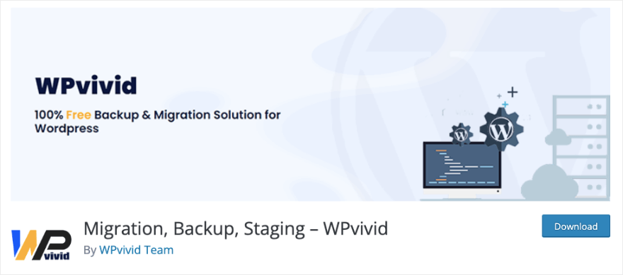 WPvivid backup plugin for WordPress