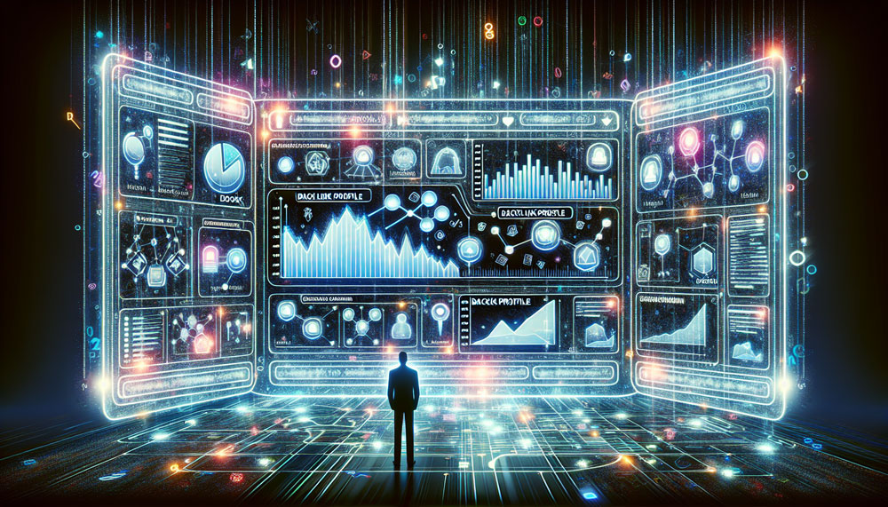 Illustration of backlink analysis and monitoring