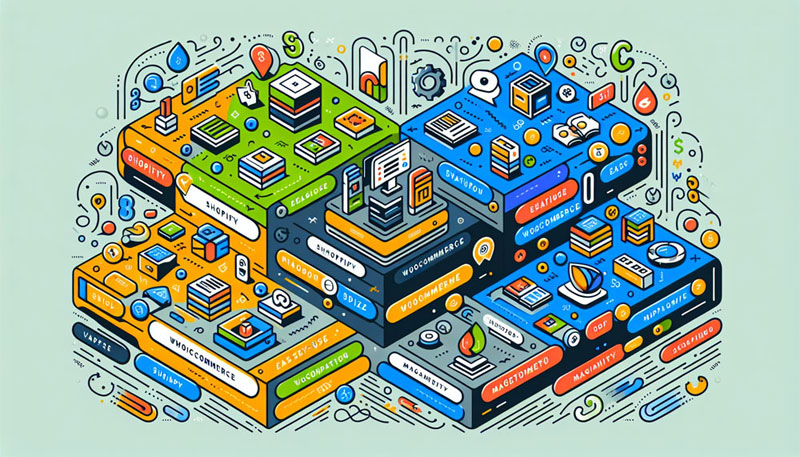 Comparison of top ecommerce website builders