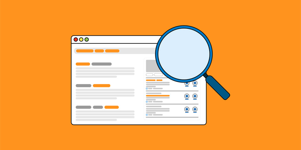 An abstract illustration representing strategic keyword research and content creation for SEO, highlighting the importance of relevant content